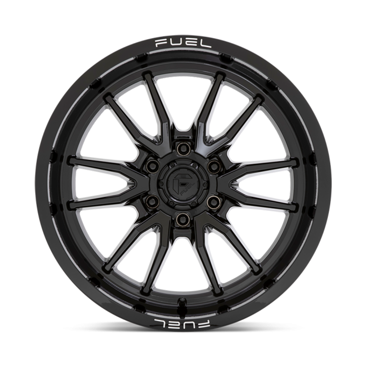 Jantă de Aluminiu, FUEL D760 CLASH, 17x9.0, ET 1, 6x139.7, 106.1, Negru - EDK.ro