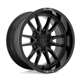Alloy Wheel, FUEL D760 CLASH, 20x10.0, ET -18, 6x139.7, 106.1, Black - EDK.ro