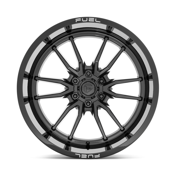 Jantă de Aluminiu, FUEL D760 CLASH, 22x12.0, ET -44, 6x139.7, 106.1, Negru - EDK.ro
