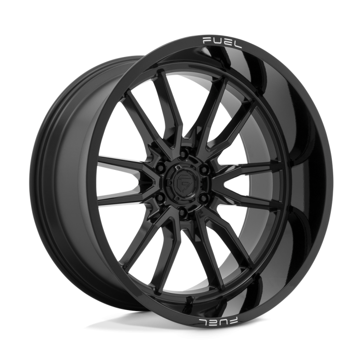 Alloy Wheel, FUEL D760 CLASH, 24x12.0, ET -44, 6x139.7, 106.1, Black - EDK.ro