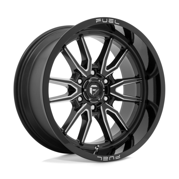 Alloy Wheel, FUEL D761 CLASH, 18x9.0, ET -12, 6x139.7, 106.1, Black - EDK.ro