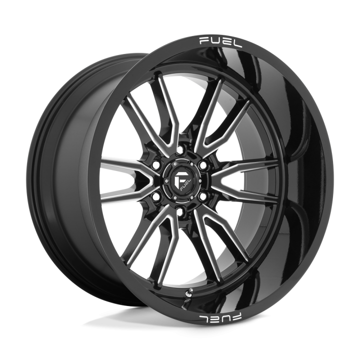 Alloy Wheel, FUEL D761 CLASH, 22x12.0, ET -44, 6x139.7, 106.1, Black - EDK.ro