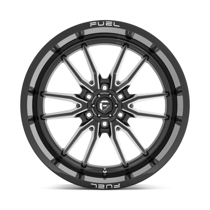 Alloy Wheel, FUEL D761 CLASH, 22x12.0, ET -44, 6x139.7, 106.1, Black - EDK.ro