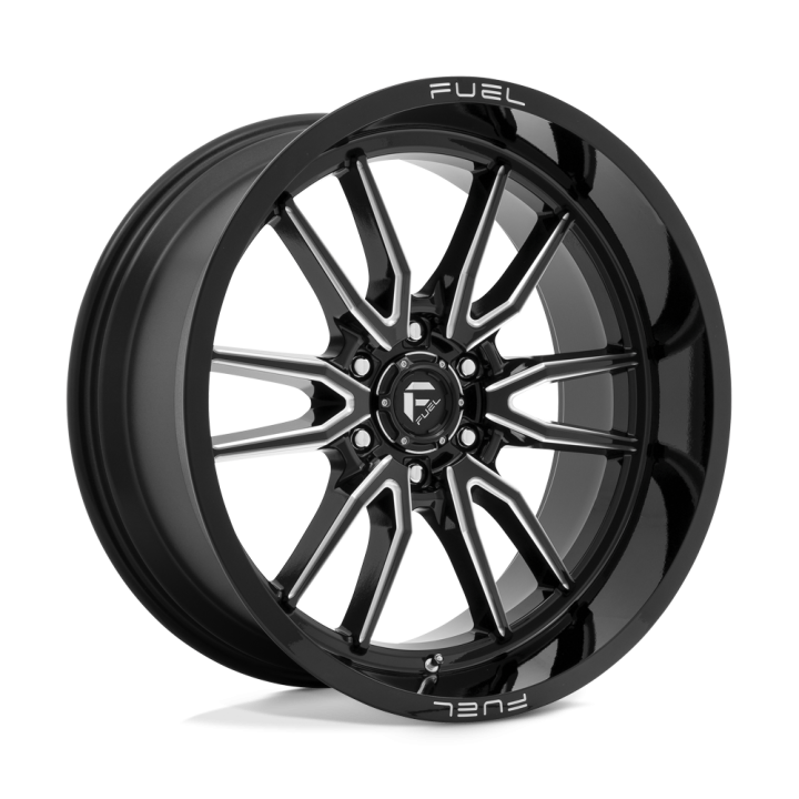 Alloy Wheel, FUEL D761 CLASH, 22x10.0, ET -18, 6x139.7, 106.1, Black - EDK.ro