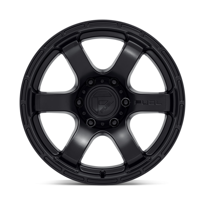 Alloy Wheel, FUEL D766 RUSH, 20x9.0, ET 1, 6x139.7, 106.1, Black - EDK.ro