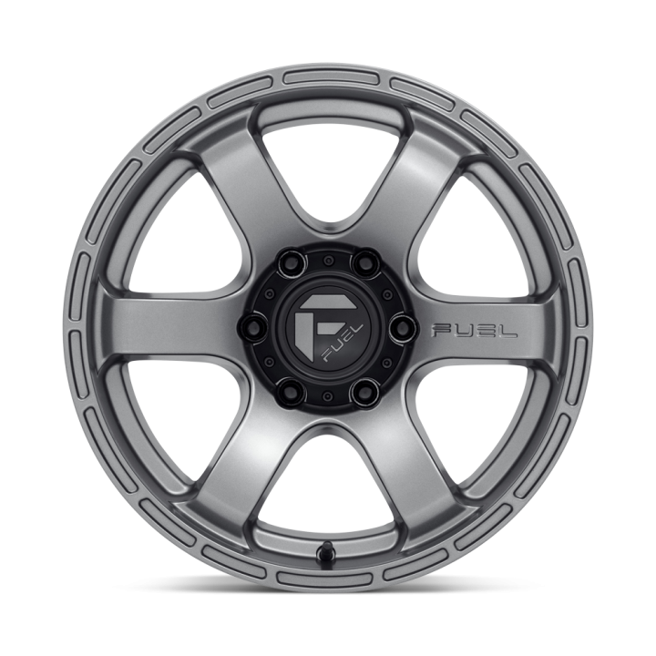 Jantă de Aluminiu, FUEL D767 RUSH, 18x9.0, ET 20, 6x139.7, 106.1, Gri Metalizat - EDK.ro