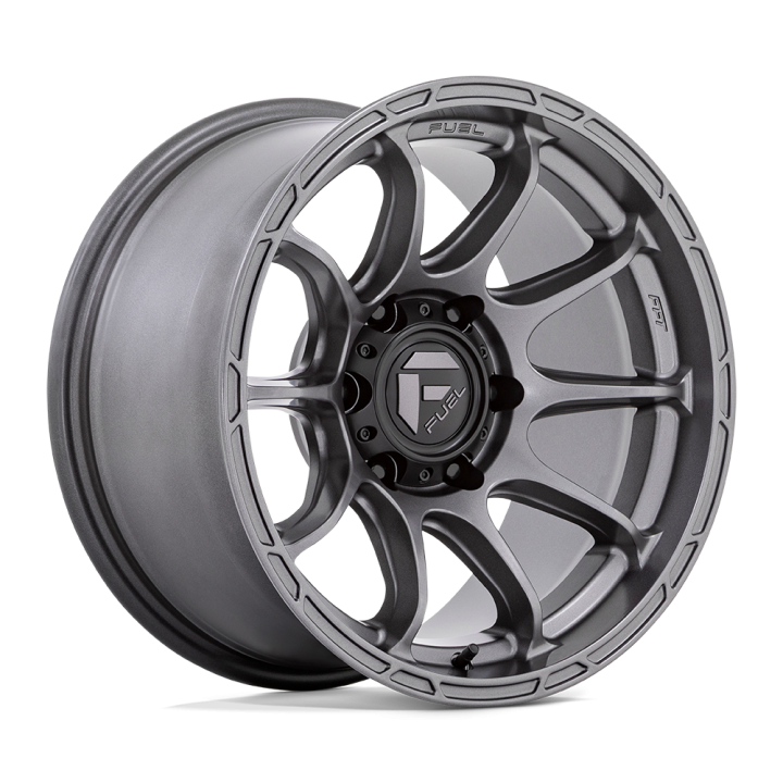 Jantă de Aluminiu, FUEL D793 VARIANT, 17x9.0, ET 1, 6x139.7, 106.1, Gri Metalizat - EDK.ro
