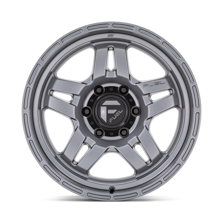 Jantă de Aluminiu, FUEL D801 OXIDE, 18x9.0, ET 1, 6x139.7, 106.1, Gri Metalizat - EDK.ro
