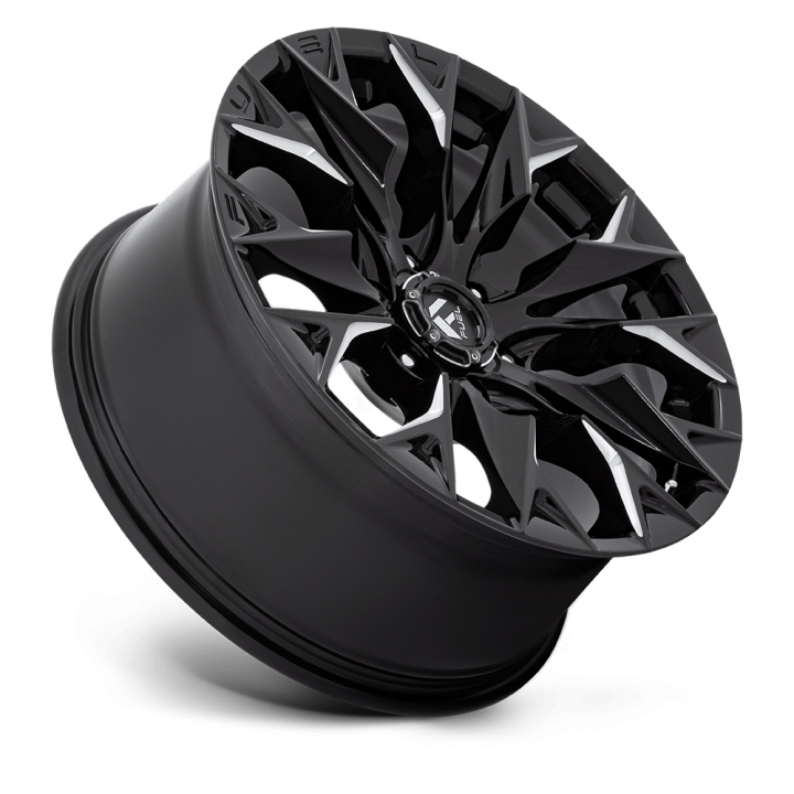 Jantă de Aluminiu, FUEL D803 FLAME, 20x9.0, ET 20, 6x139.7, 106.1, Negru - EDK.ro