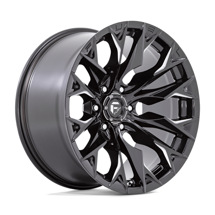 Jantă de Aluminiu, FUEL D803 FLAME, 20x10.0, ET -18, 6x139.7, 106.1, Negru - EDK.ro