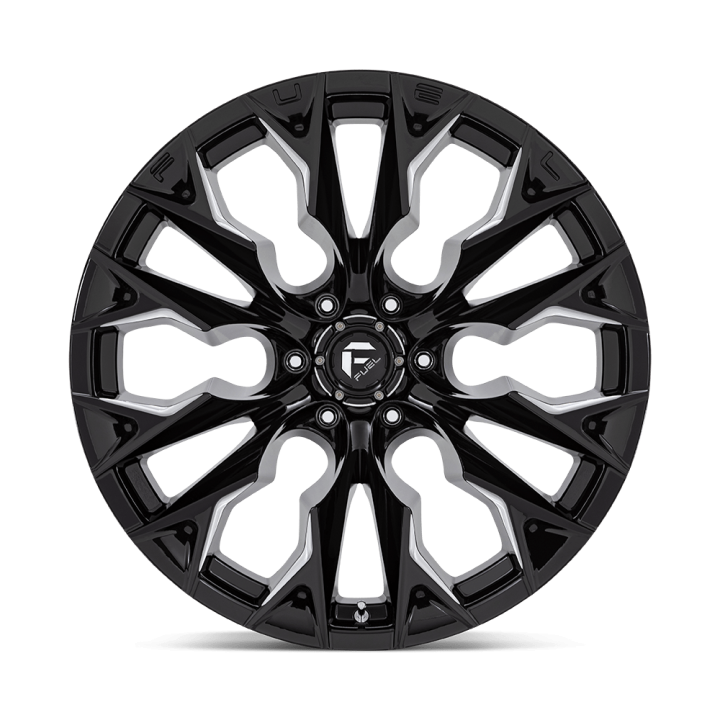 Jantă de Aluminiu, FUEL D803 FLAME, 22x12.0, ET -44, 6x139.7, 106.1, Negru - EDK.ro
