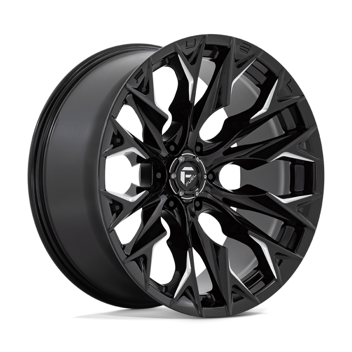 Jantă de Aluminiu, FUEL D803 FLAME, 22x10.0, ET -18, 6x139.7, 106.1, Negru - EDK.ro