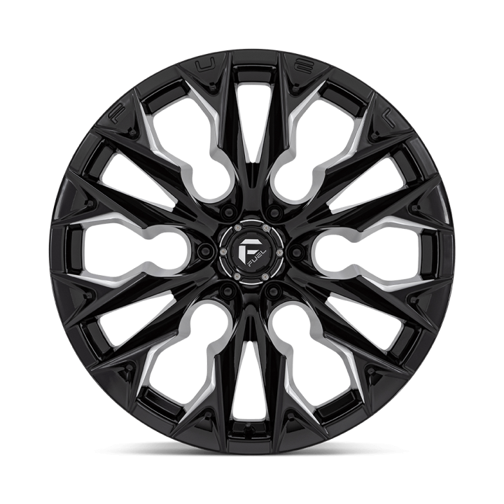 Alloy Wheel, FUEL D803 FLAME, 22x10.0, ET -18, 6x139.7, 106.1, Black - EDK.ro