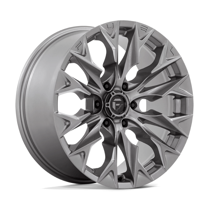 Jantă de Aluminiu, FUEL D806 FLAME, 20x9.0, ET 20, 6x139.7, 106.1, Platină - EDK.ro