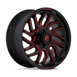 Alloy Wheel, FUEL D808 HURRICANE, 20x9.0, ET 20, 6x139.7, 106.1, Black - EDK.ro