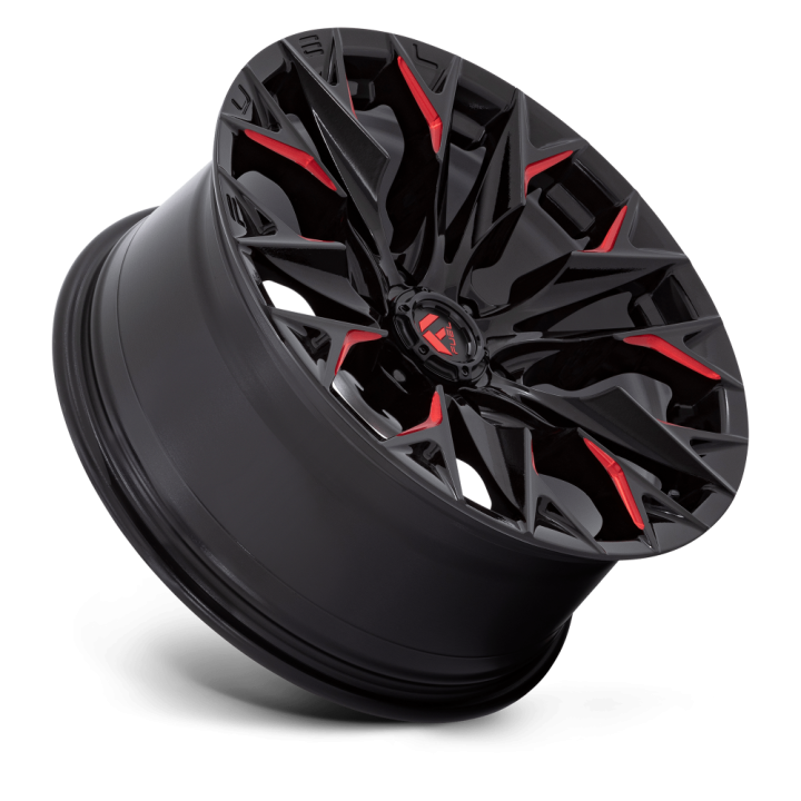 Jantă de Aluminiu, FUEL D823 FLAME, 20x9.0, ET 1, 6x139.7, 106.1, Negru - EDK.ro
