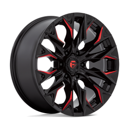 Jantă de Aluminiu, FUEL D823 FLAME, 20x9.0, ET 20, 6x139.7, 106.1, Negru - EDK.ro