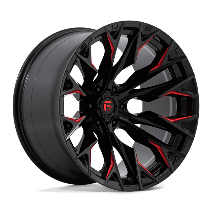 Jantă de Aluminiu, FUEL D823 FLAME, 22x12.0, ET -44, 6x139.7, 106.1, Negru - EDK.ro