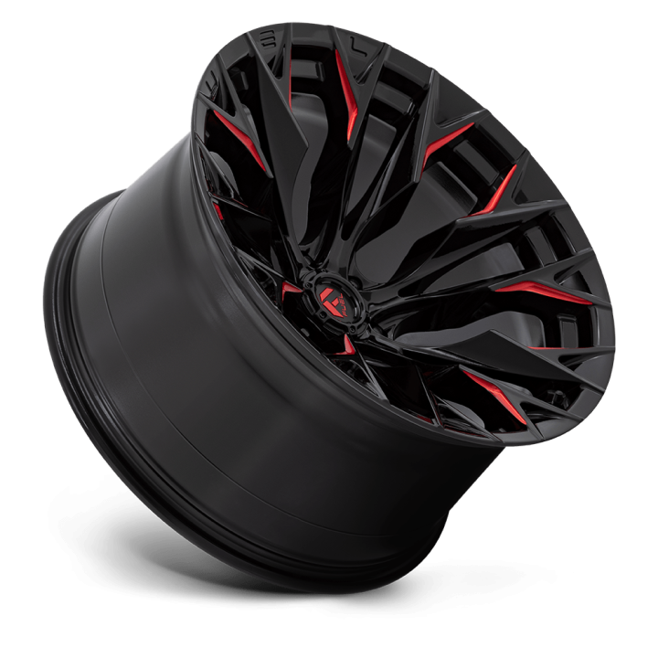 Jantă de Aluminiu, FUEL D823 FLAME, 22x12.0, ET -44, 6x139.7, 106.1, Negru - EDK.ro