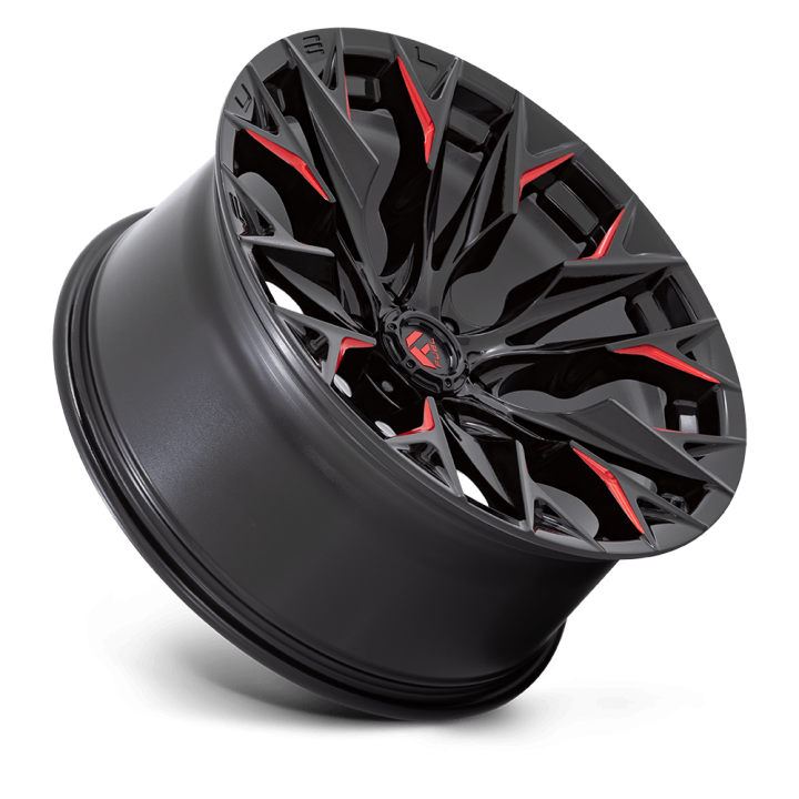 Jantă de Aluminiu, FUEL D823 FLAME, 22x10.0, ET -18, 6x139.7, 106.1, Negru - EDK.ro