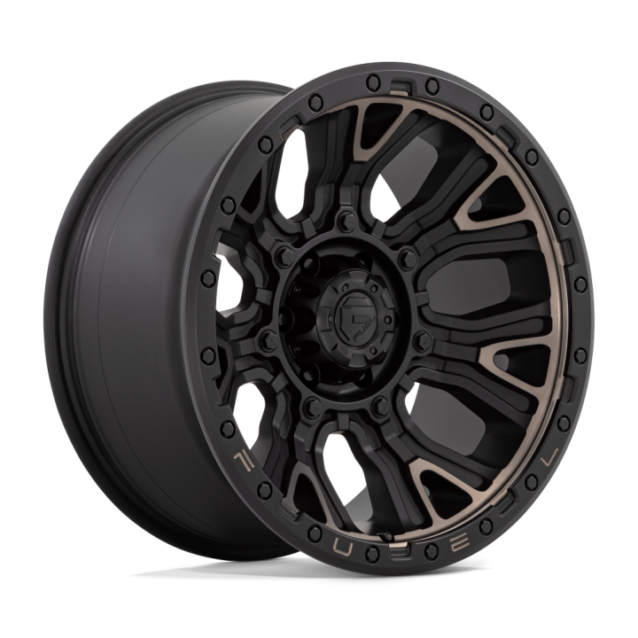 Alloy Wheel, FUEL D824 TRACTION, 20x10.0, ET -18, 6x139.7, 106.1, Black - EDK.ro