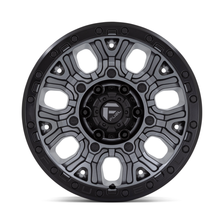 Alloy Wheel, FUEL D825 TRACTION, 17x9.0, ET 1, 6x139.7, 106.1, Black - EDK.ro