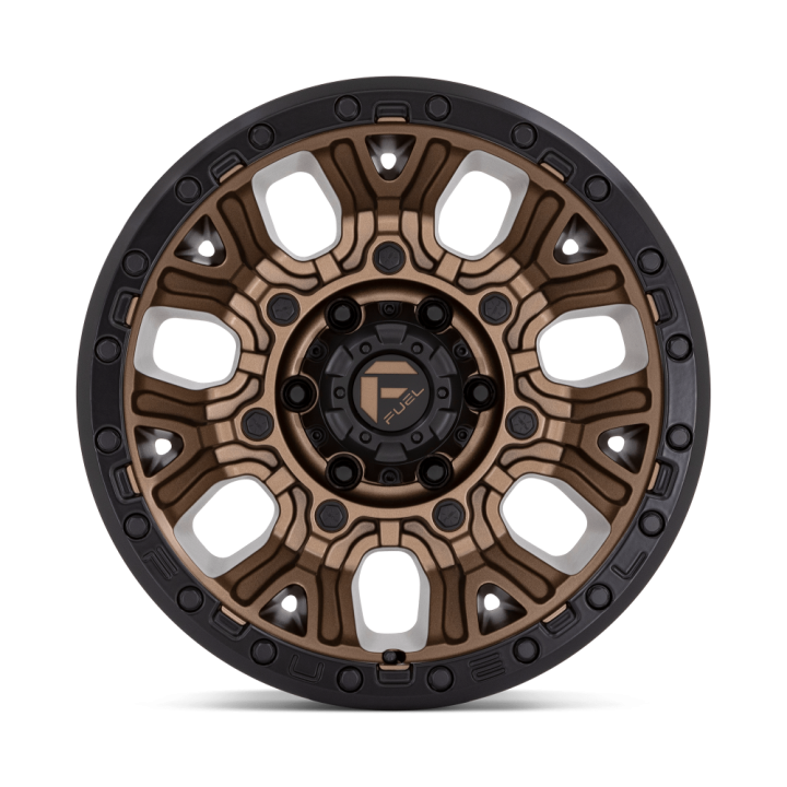 Alloy Wheel, FUEL D826 TRACTION, 17x9.0, ET -12, 6x139.7, 106.1, Black - EDK.ro