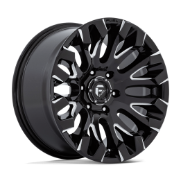 Alloy Wheel, FUEL D828 QUAKE, 18x9.0, ET 1, 6x139.7, 106.1, Black - EDK.ro
