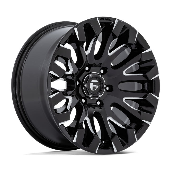 Alloy Wheel, FUEL D828 QUAKE, 18x9.0, ET 1, 6x139.7, 106.1, Black - EDK.ro