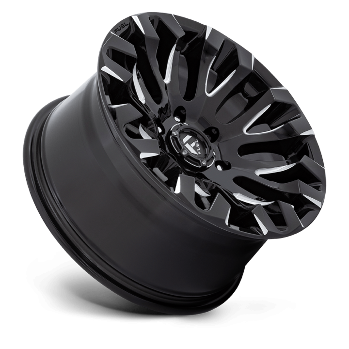 Alloy Wheel, FUEL D828 QUAKE, 18x9.0, ET 1, 6x139.7, 106.1, Black - EDK.ro