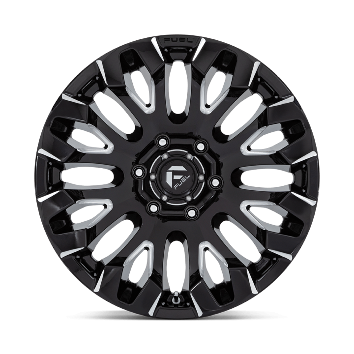 Alloy Wheel, FUEL D828 QUAKE, 18x9.0, ET 1, 6x139.7, 106.1, Black - EDK.ro