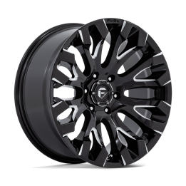 Alloy Wheel, FUEL D828 QUAKE, 20x9.0, ET 1, 6x139.7, 106.1, Black - EDK.ro