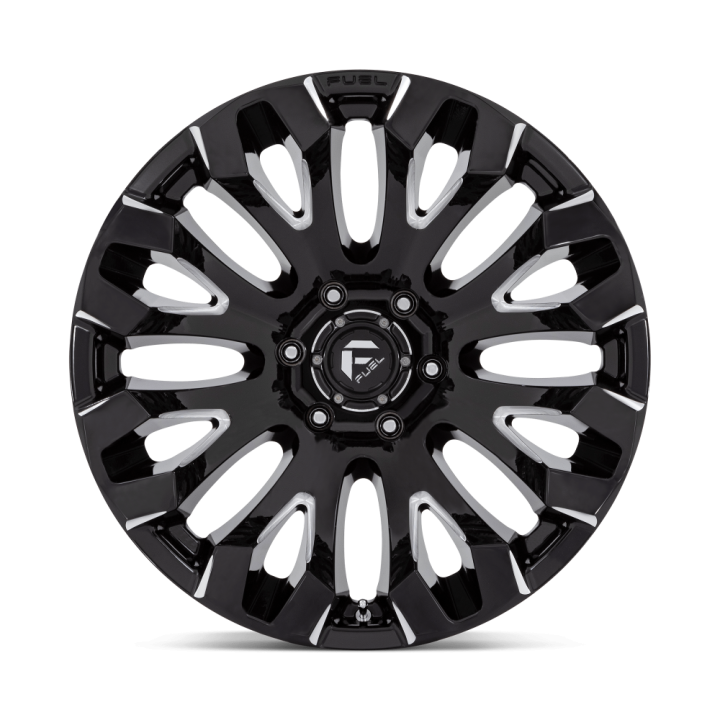 Jantă de Aluminiu, FUEL D828 QUAKE, 20x10.0, ET -18, 6x139.7, 106.1, Negru - EDK.ro