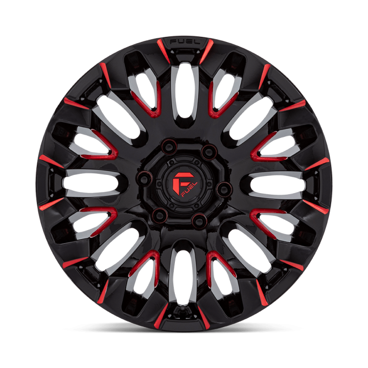 Alloy Wheel, FUEL D829 QUAKE, 18x9.0, ET 1, 6x139.7, 106.1, Black - EDK.ro