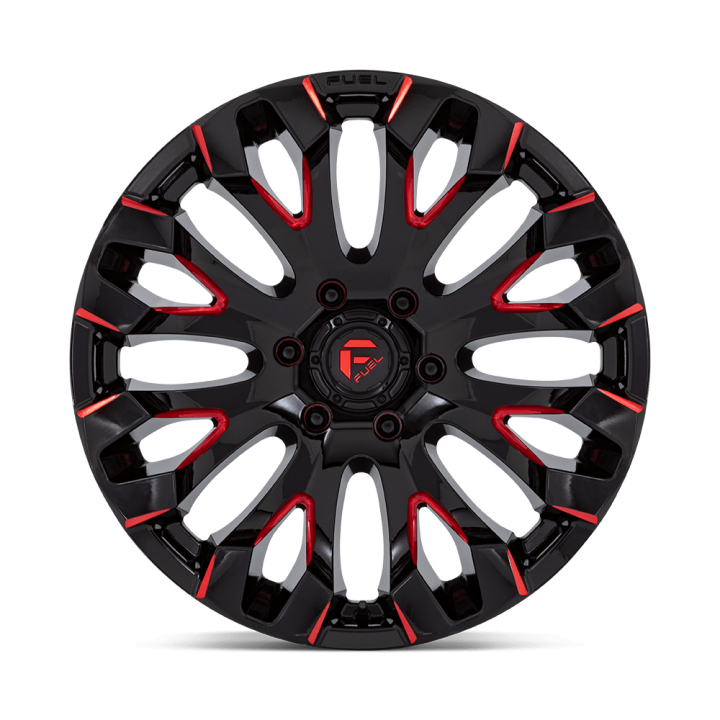 Alloy Wheel, FUEL D829 QUAKE, 20x9.0, ET 1, 6x139.7, 106.1, Black - EDK.ro