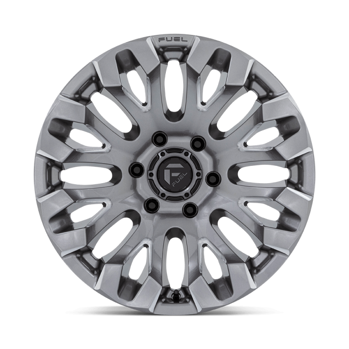 Alloy Wheel, FUEL D830 QUAKE, 18x9.0, ET 1, 6x139.7, 106.1, Platinum - EDK.ro