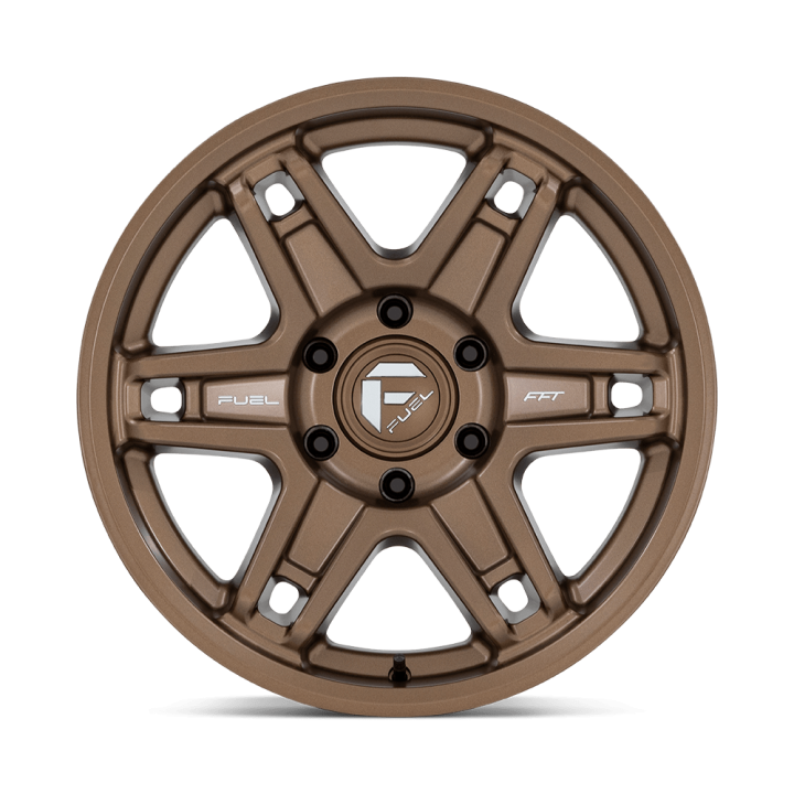 Alloy Wheel, FUEL D837 SLAYER, 17x8.5, ET -15, 6x139.7, 106.1, Bronze - EDK.ro