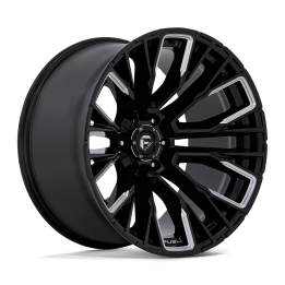 Alloy Wheel, FUEL D849 REBAR, 22x12.0, ET -44, 6x139.7, 106.1, Black - EDK.ro