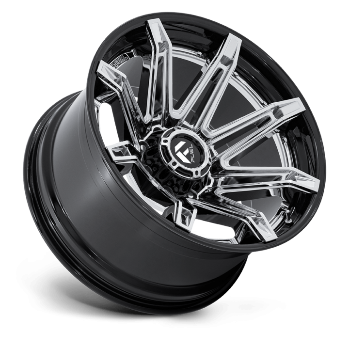Alloy Wheel, FUEL FC401 BRAWL, 22x10.0, ET -18, 6x139.7, 106.1, Black - EDK.ro