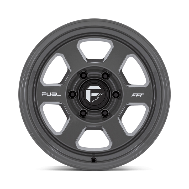 Alloy Wheel, FUEL FC860 HYPE BATTLESHIP, 18x8.5, ET -10, 6x139.7, 106.1, Gray - EDK.ro