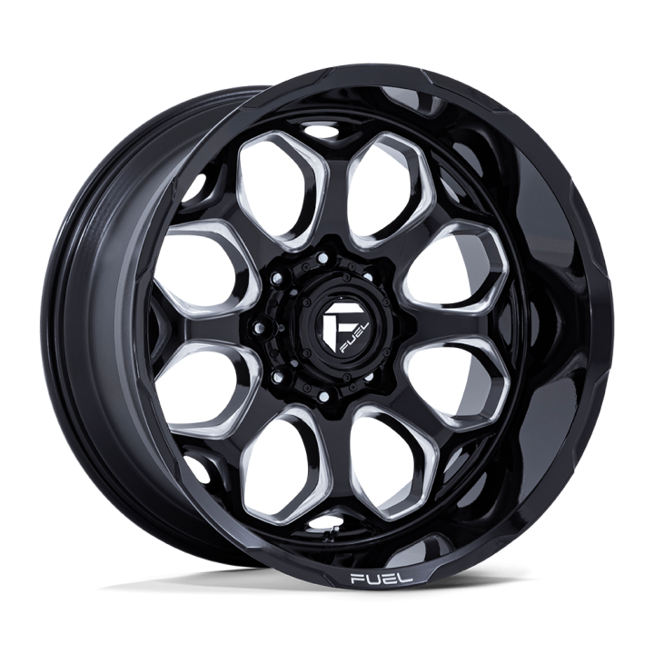 Jantă de Aluminiu, FUEL FC862 SCEPTER, 20x10.0, ET -18, 6x139.7, 106.1, Negru - EDK.ro