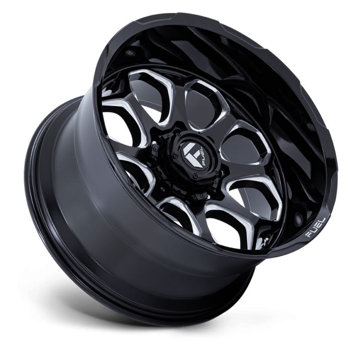 Alloy Wheel, FUEL FC862 SCEPTER, 22x12.0, ET -44, 6x139.7, 106.1, Black - EDK.ro