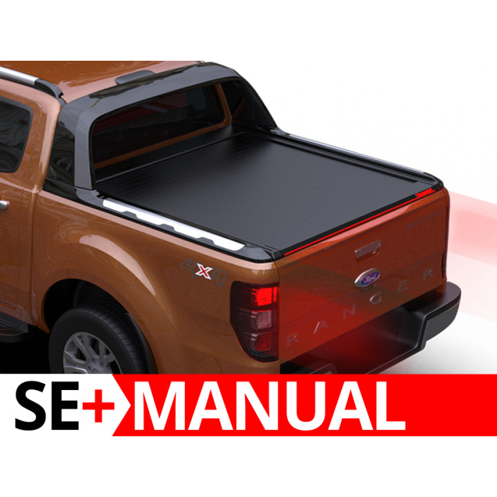 Manual Roll Top Tonneau Bed Cover, Tessera 4x4 SE+, Ford Ranger Wildtrak Double Cab 2012 - 2022 - EDK.ro
