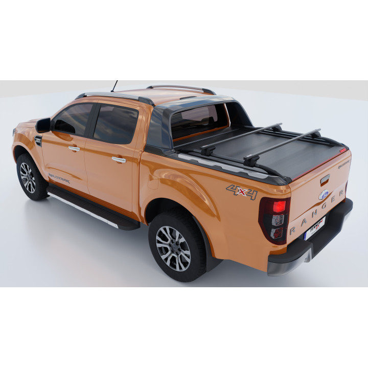 Manual Roll Top Tonneau Bed Cover, Tessera 4x4 SE+, Ford Ranger Wildtrak Double Cab 2012 - 2022 - EDK.ro