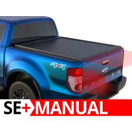 Manual Roll Top Tonneau Bed Cover, Tessera 4x4 SE+, Ford Ranger XLT Double Cab 2012 - 2022 - EDK.ro