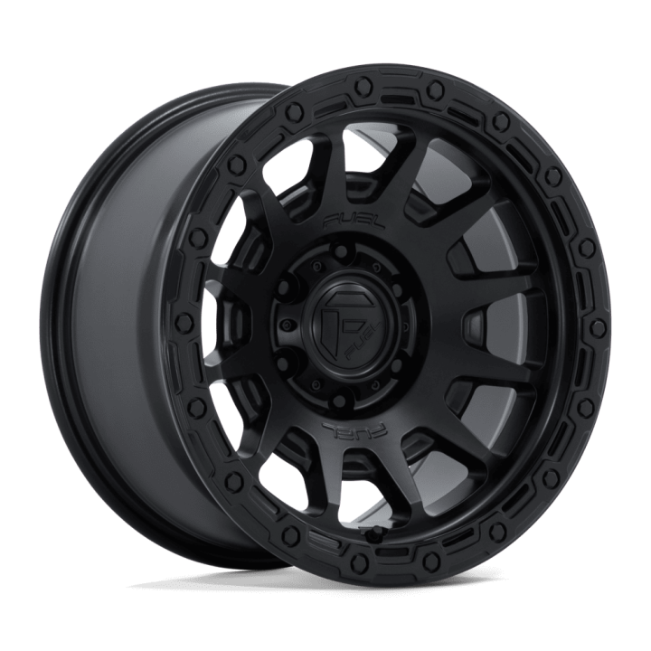Jantă de Aluminiu, FUEL FC884 FORTRESS, 17x9.0, ET -12, 6x139.7, 106.1, Negru - EDK.ro