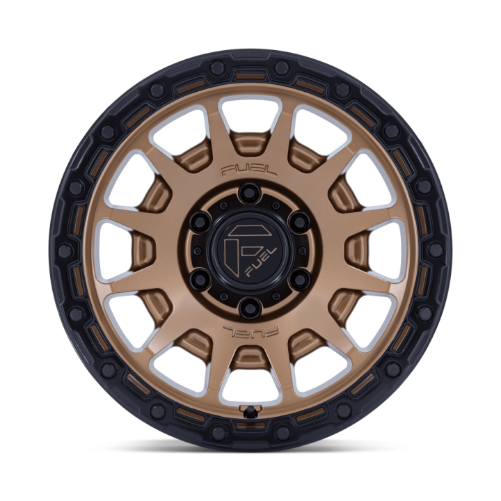 Alloy Wheel, FUEL FC884 FORTRESS, 17x9.0, ET -12, 6x139.7, 106.1, Black - EDK.ro