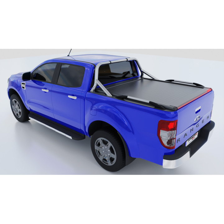 Manual Roll Top Tonneau Bed Cover, Tessera 4x4 SE+, Ford Ranger XLT Double Cab 2012 - 2022 - EDK.ro