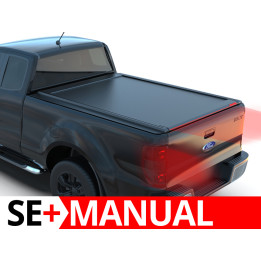 Manual Roll Top Tonneau Bed Cover, Tessera 4x4 SE+, Ford Ranger XLT Extra Cab 2012 - 2022 - EDK.ro