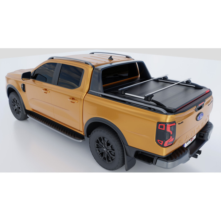 Manual Roll Top Tonneau Bed Cover, Tessera 4x4 SE+, Ford Ranger Wildtrak Double Cab 2023 - Present - EDK.ro